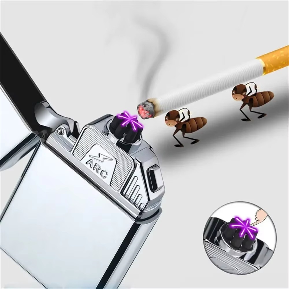 Electronics Gadgets For Gift - 방풍 USB 충전 전자 라이터, 6