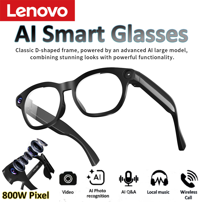 Smart Glasses Ar - 레노버 AI 스마트 글래스 800만 화소