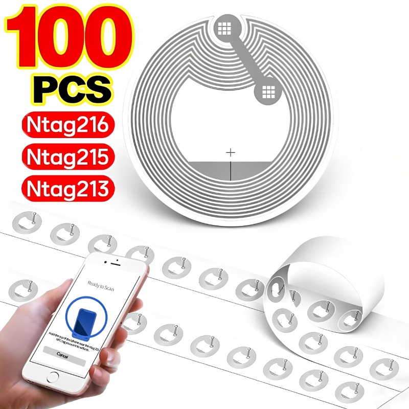 Nfc Tag Programmable - 100/5PCS NTAG213/NTAG215/NTAG216 NFC 태그 접착식 NFC