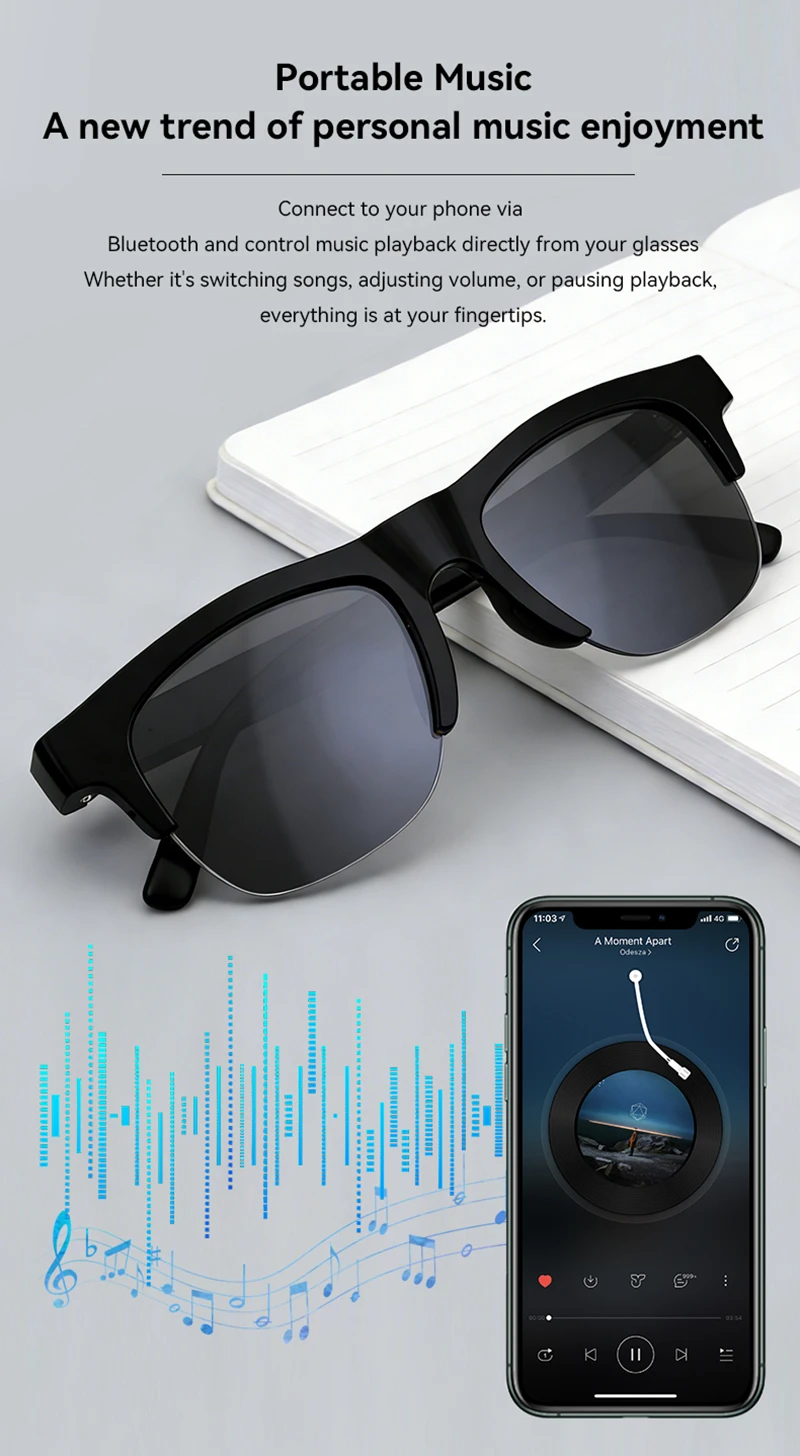 레노버 스마트 안경 음성 어시스턴트 음악 터치 컨트롤  - Smart Glasses Ar 리뷰 및 가격