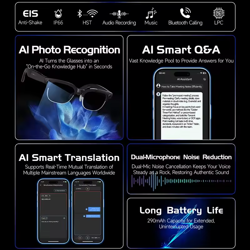 2026년형 AI 스마트 안경 120개 이상 언어 번역 - Smart Glasses Ar 리뷰 및 가격