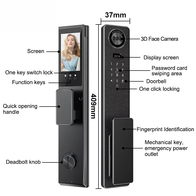 Tuya WiFi 스마트 도어 잠금 장치, 가정용 생체 - Electronics & Gadgets Starting With D 리뷰 및 가격
