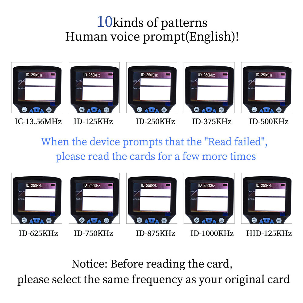 휴대용 10 주파수 RFID NFC 리더기 125KHz - Nfc Tag Programmable 리뷰 및 가격