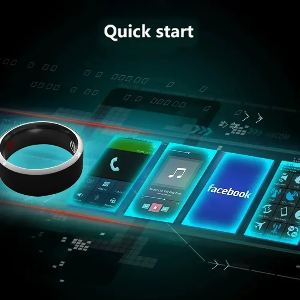 패션 NFC 제어 스마트 링 새로운 전자 블루투스 링  - Nfc Tag Programmable 리뷰 및 가격