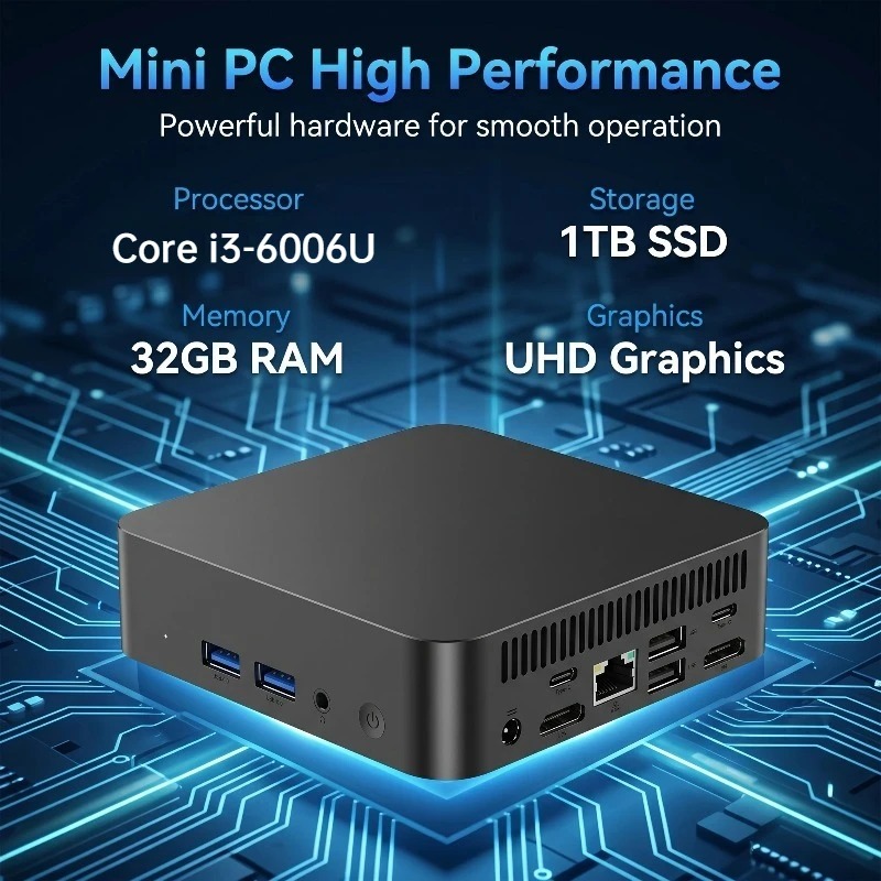 LENO 인텔 코어 i3-6006U 16GB 램 2TB - Mini Pc Windows 리뷰 및 가격