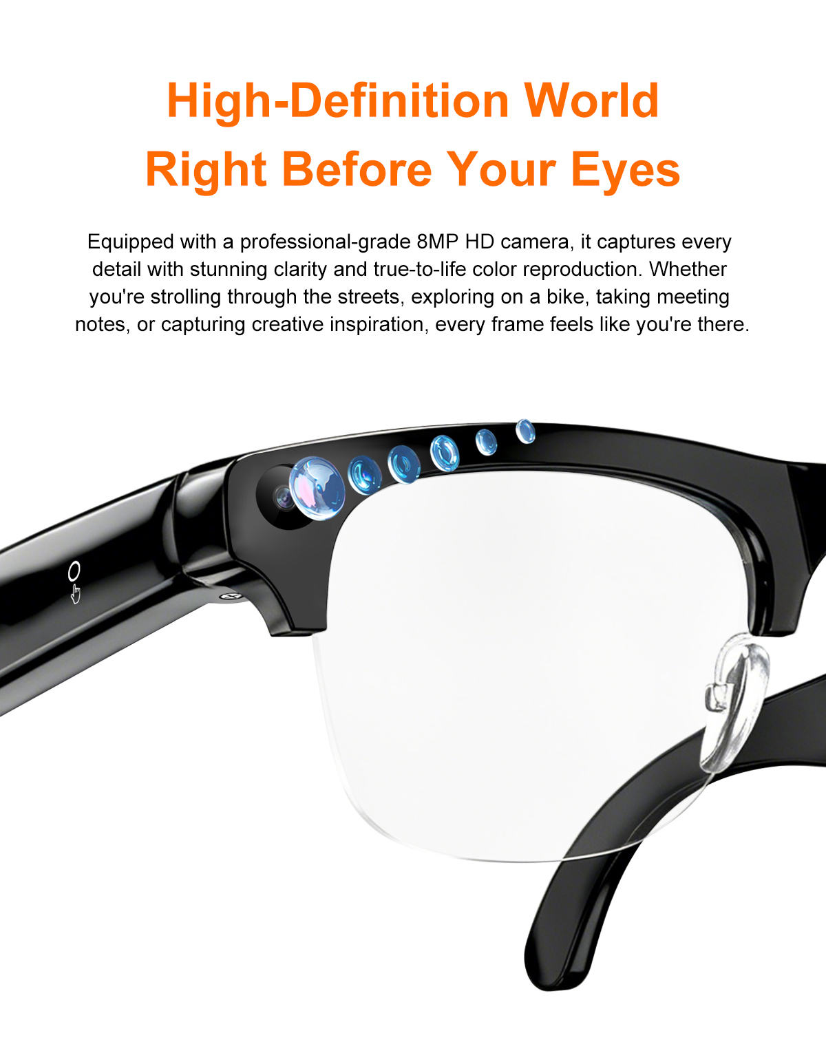 레노버 스마트 AI 안경 800w HD 8K 촬영 카메 - Smart Glasses Ar 리뷰 및 가격
