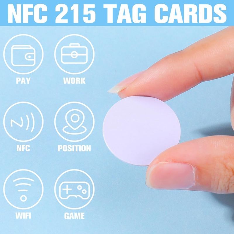 25mm NTAG215 NFC 접착 스티커 재기록 가능 - Nfc Tag Programmable 리뷰 및 가격