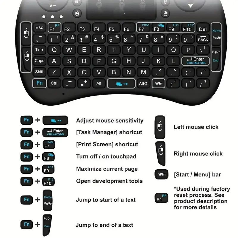 미니 무선 키보드 2.4GHz 백라이트 없음 마우스 터 - Mini Pc Windows 리뷰 및 가격