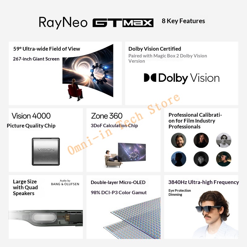 레이네오 GT 맥스 XR 스마트 글래스: 59 °    - Smart Glasses Ar 리뷰 및 가격
