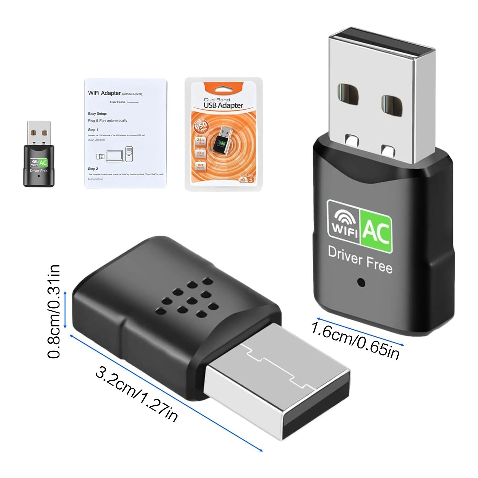 AC600 USB WiFi 어댑터, PC 데스크탑 노트 - Mini Pc Windows 리뷰 및 가격