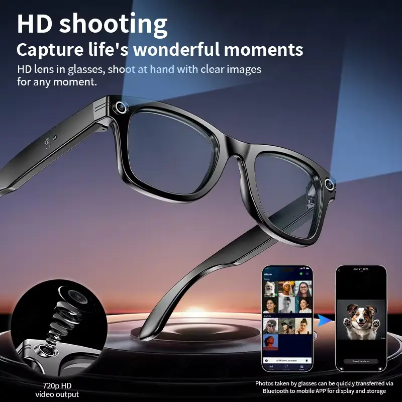AI 스마트 안경 8MP 카메라 비디오 녹화 100개  - Smart Glasses Ar 리뷰 및 가격